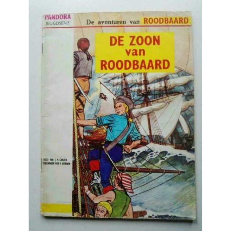 roodbaard. pandora jeugdserie. 3X.