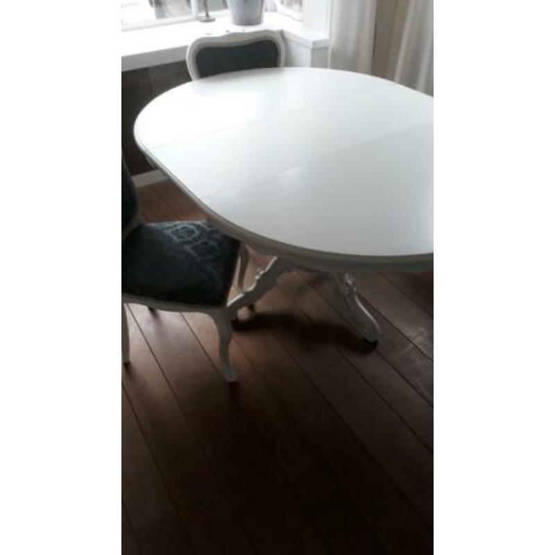 Tafel, wit matte krijtlook