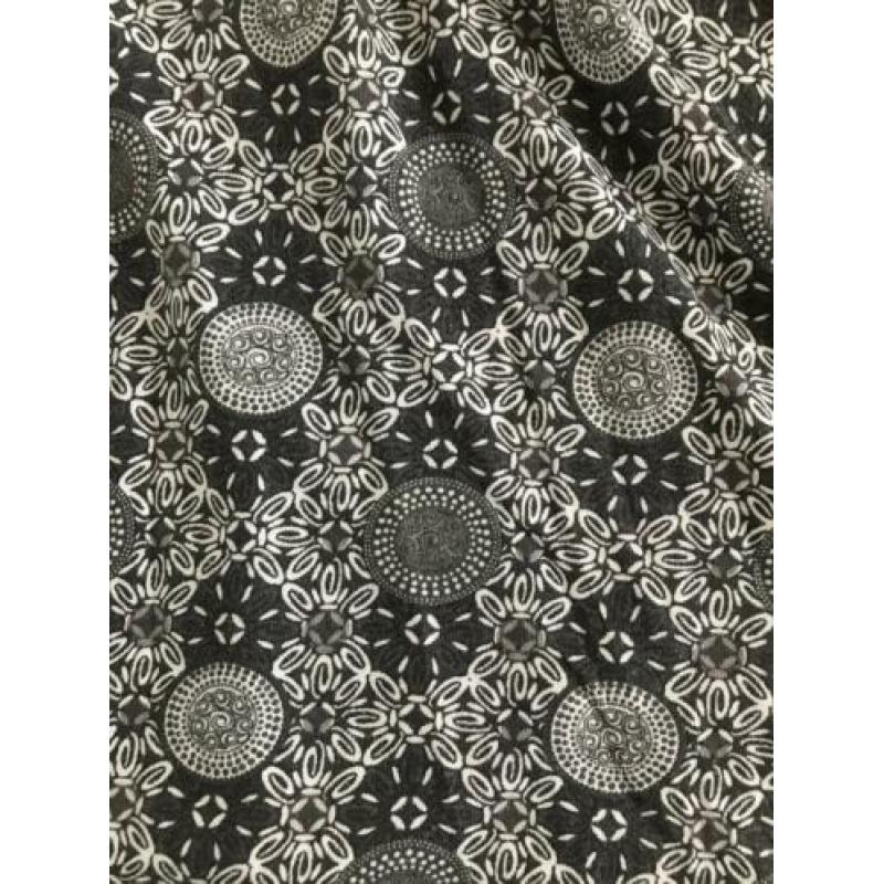 grijze print jurk met V hals (EDC)