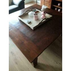 Salontafel en bijzettafel van Frans teakhout