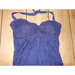Nieuwe blauwe kanten correctie zwemjurk Beachwave 48