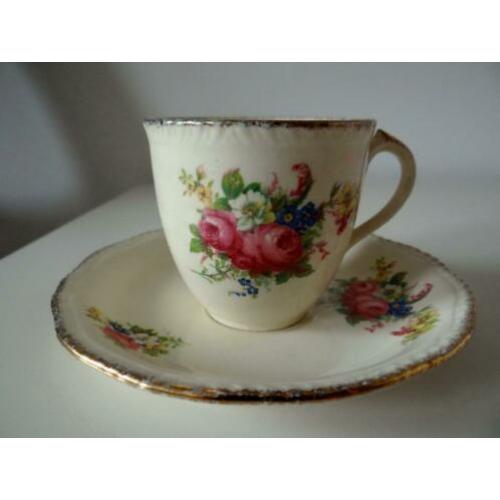 Romantisch kopje en schotel van Ridgways Shelton- England