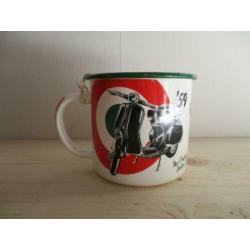 emaille mokken BMW, vespa, VIP, john deere, volkswagen