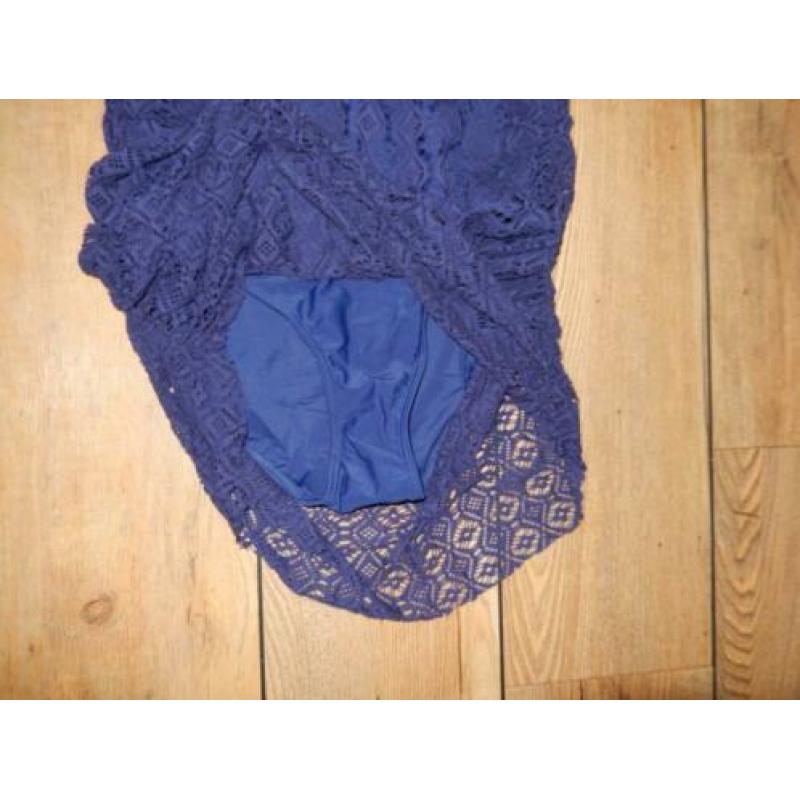 Nieuwe blauwe kanten correctie zwemjurk Beachwave 48