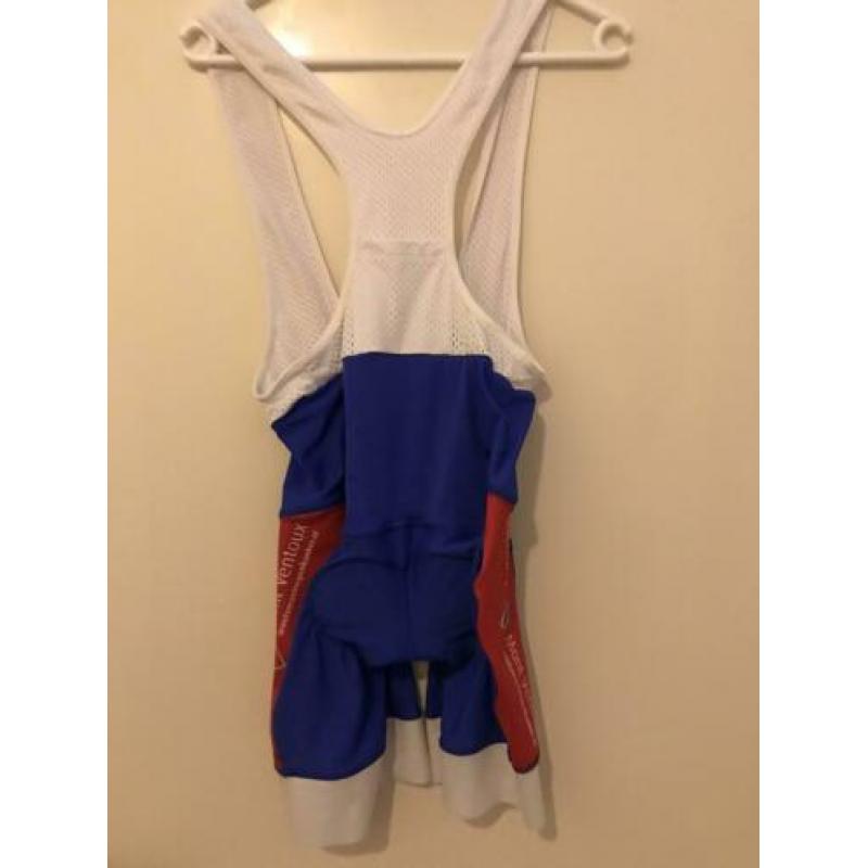 Dames fietspakje mt s, rood/ blauw