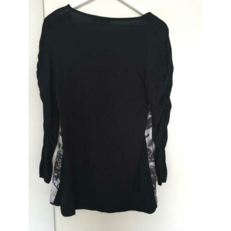 Wearhouse zwarte top met print, maat M