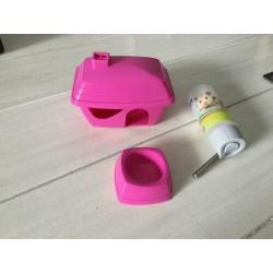 Hamsterkooi met toebehoren