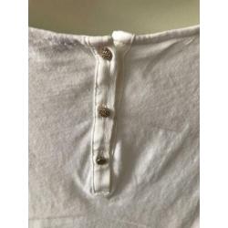 Massimo Dutti - Witte mouwloze top maat s