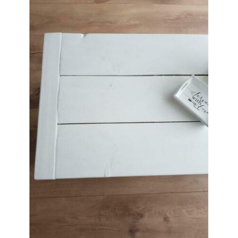 Salontafel wit hout landelijk scandinavische stijl