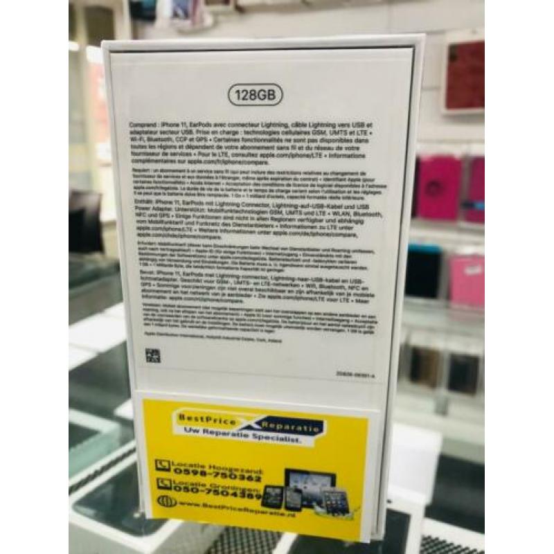 IPhone 11 128GB Zwart Nieuwe Geseald Marge €725