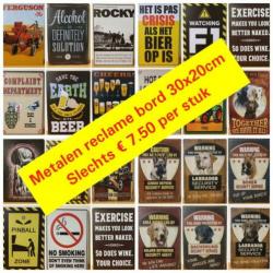 Cheers bier flessen reclamebord wandbord van metaal cafe bar
