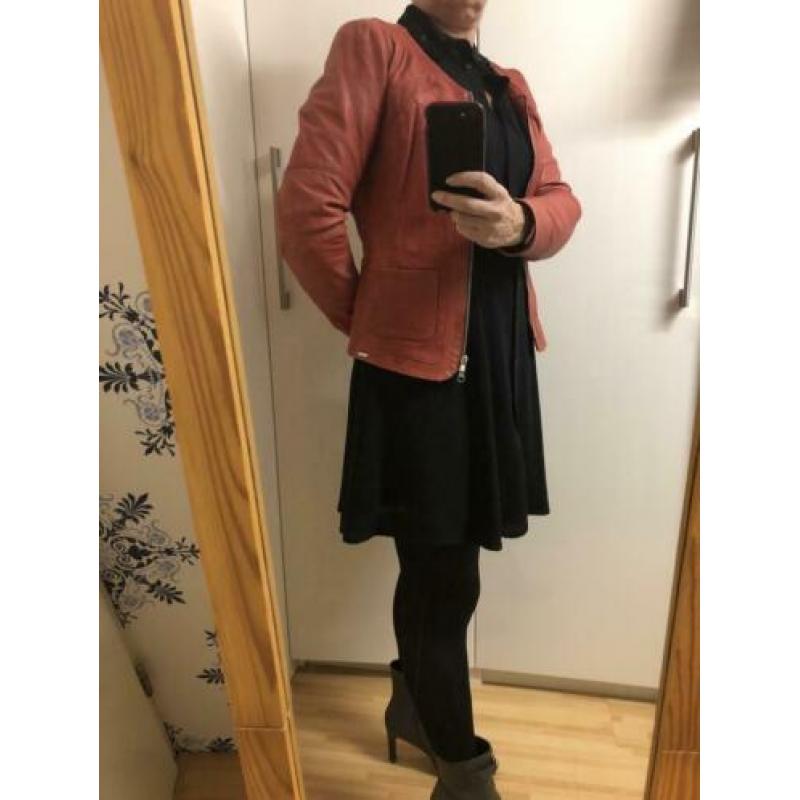 Rood leren Ibana jasje /38