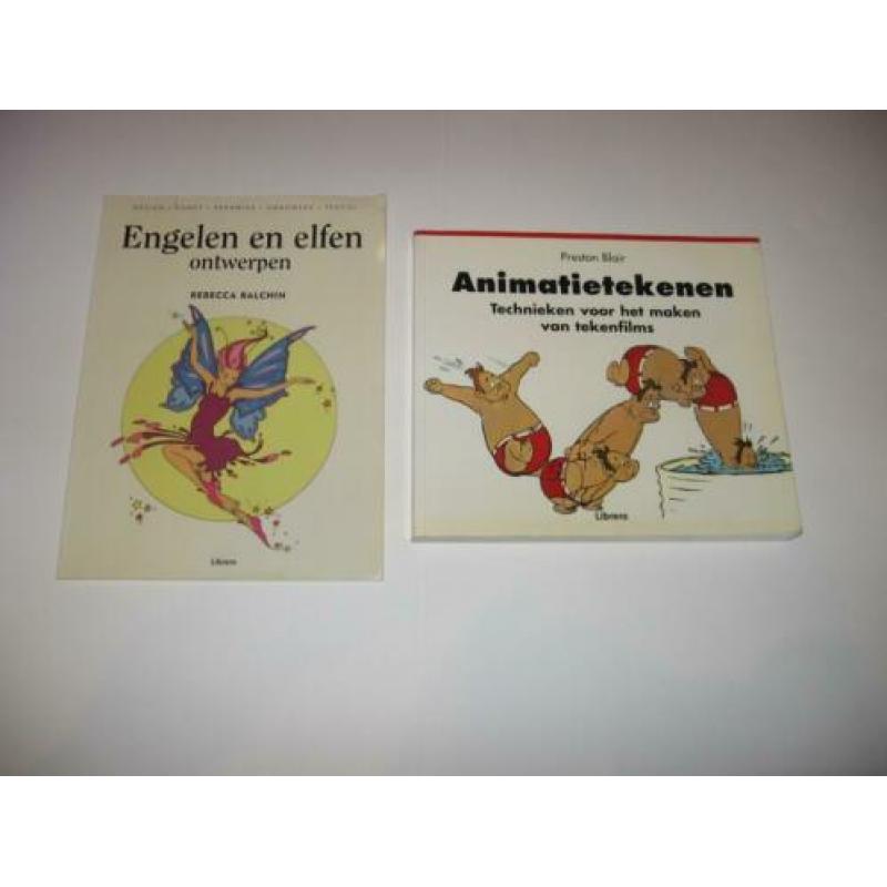 Wegens stoppen met teken- en schilderhobby:diverse boeken