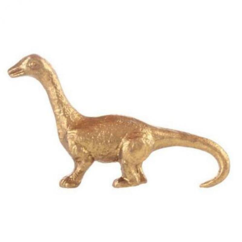 Gouden dino deurknoppen 7 stuks