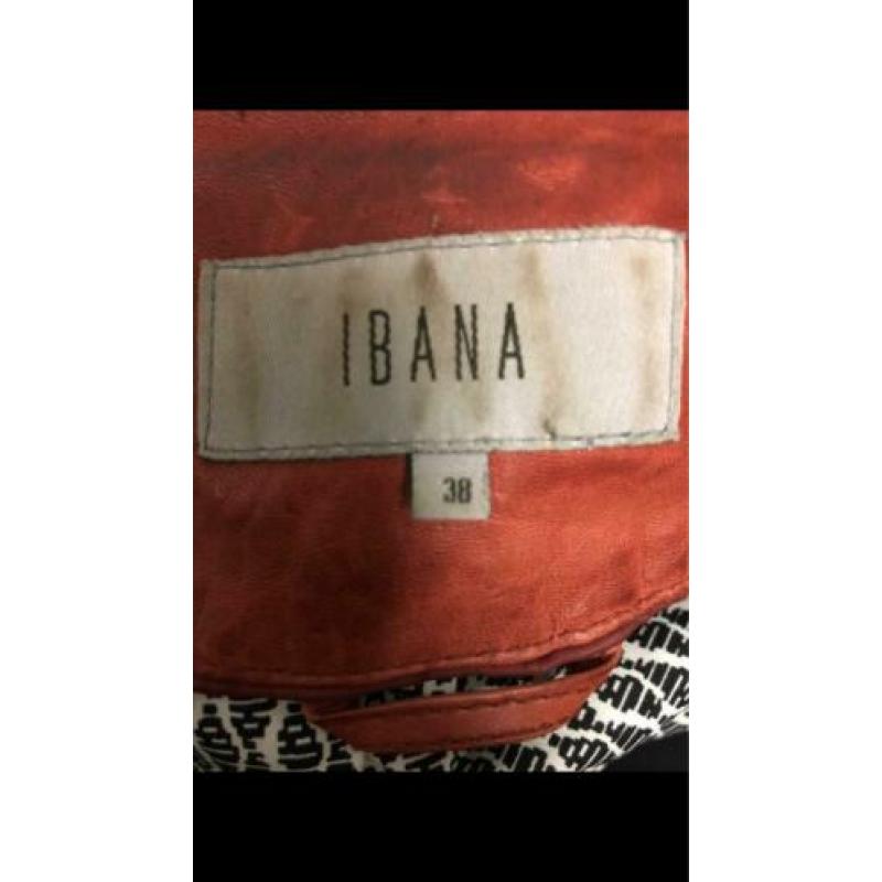Rood leren Ibana jasje /38