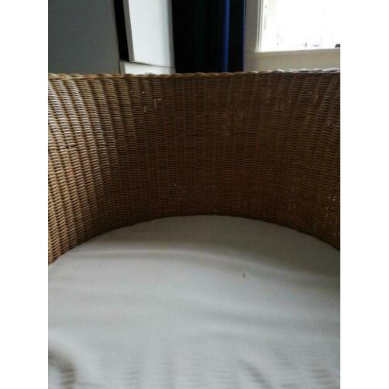 Fautieul riet rotan, stoel, kinderkamer luie stoel kussen