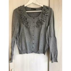 Dames vest grijs maat L