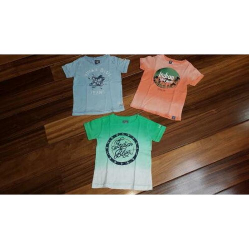 Indian Blue Jeans shirtjes 3x en vesten 2x 104