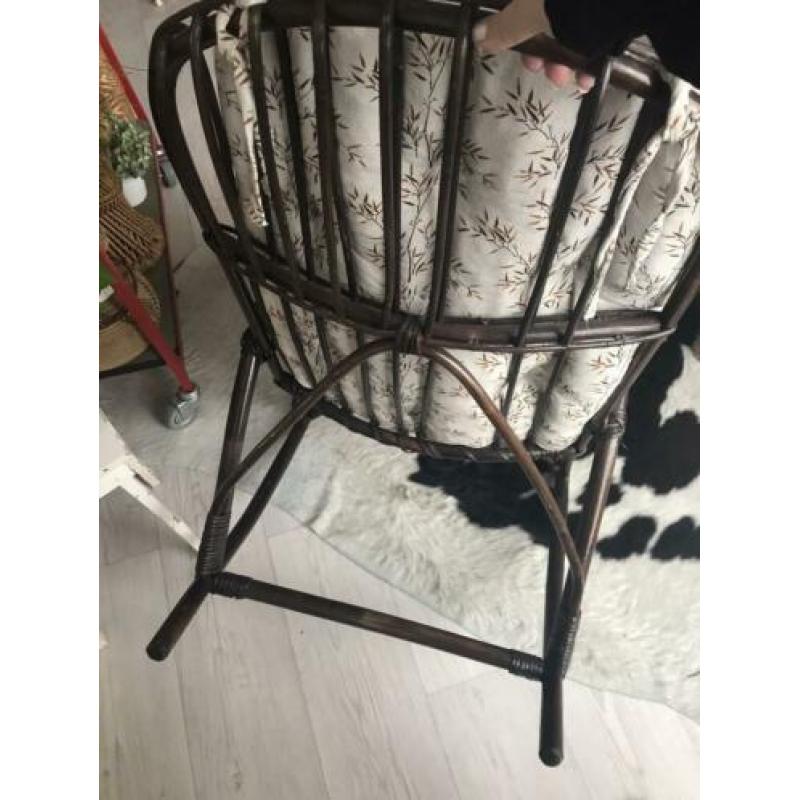 Vintage rotan schommelstoel