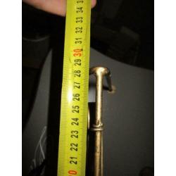 Gouden fotolijst hanger voor twee foto"s
