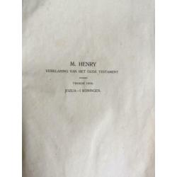 1912 Matthew Henry bijbelverklaring I-II-III OT (Jehovah)