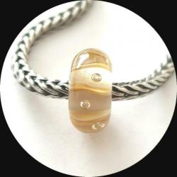 Trollbeads Glasbedel / zilver (F)