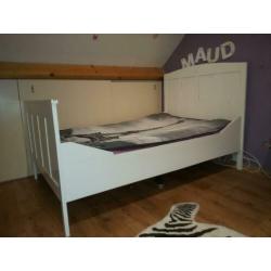 Massief eiken bed