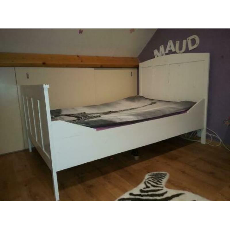 Massief eiken bed