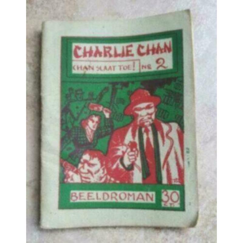 599. Antiek Strip Charlie Chan 2 Chan slaat toe 1949