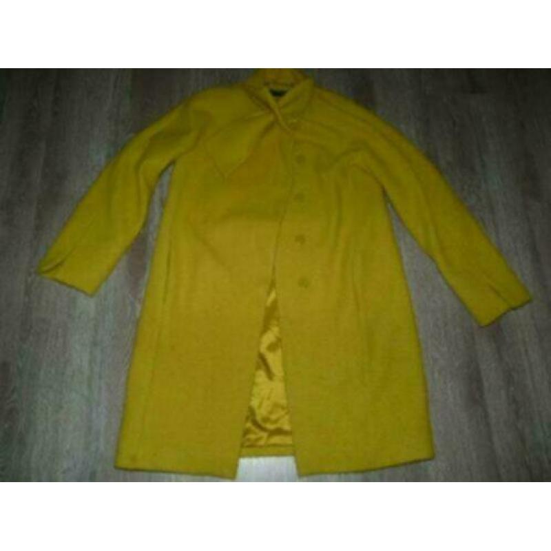 Winter bruin warme dikke dons veren winterjas Zara M 38 40.