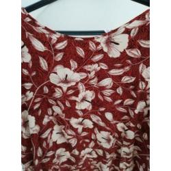 Roestbruine top Miss Etam Plus Collectie mt52