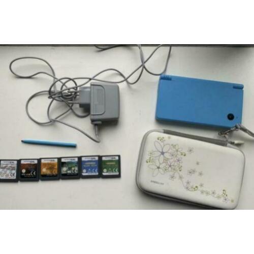 Nintendo dsi blauw te koop inclusief spellen