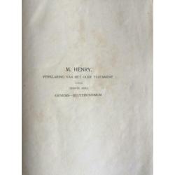 1912 Matthew Henry bijbelverklaring I-II-III OT (Jehovah)