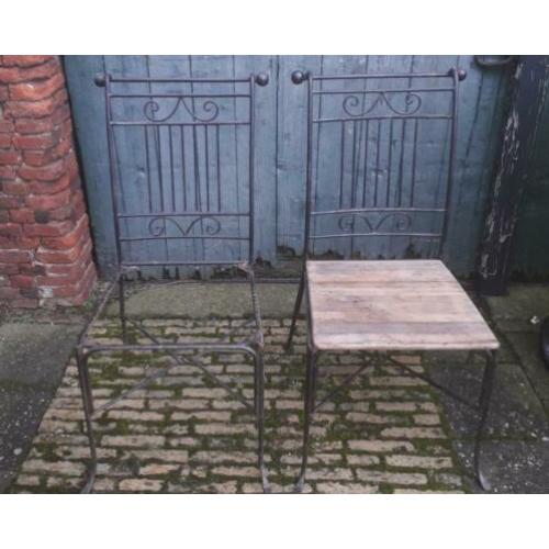 Brocante tuinstoelen