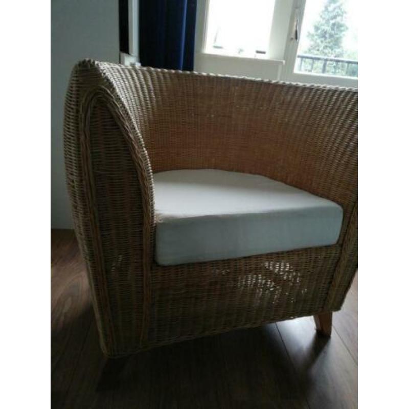 Fautieul riet rotan, stoel, kinderkamer luie stoel kussen