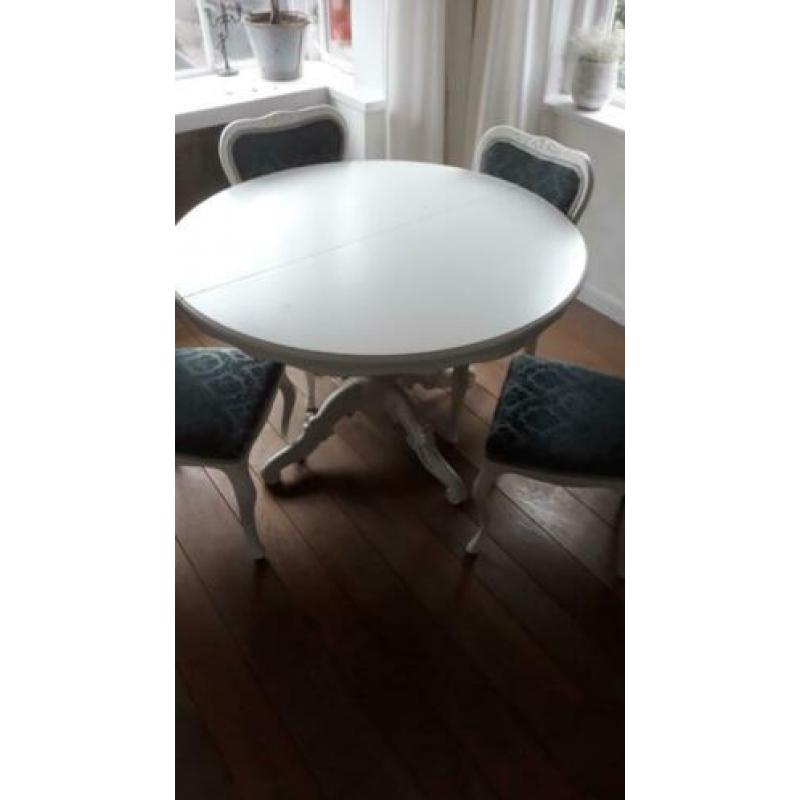 Tafel, wit matte krijtlook