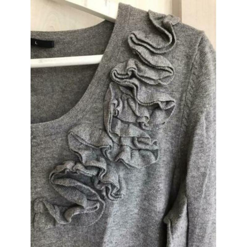 Dames vest grijs maat L