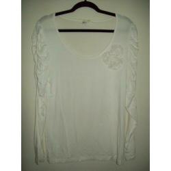 Romantisch charmant shirt met bloemen van Miss Etam maat L