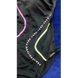 SUNMARIN zwart/gekleurd badpak mt 42 met voorgevormde D cup