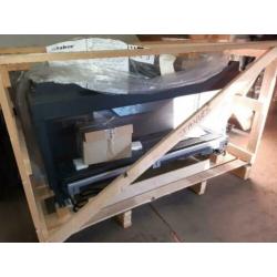 140 cm brede inbouwgashaard Faber Duet Premium XL Rechts