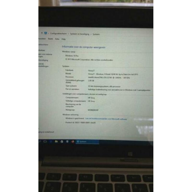 HP Envy X2 pc zilver