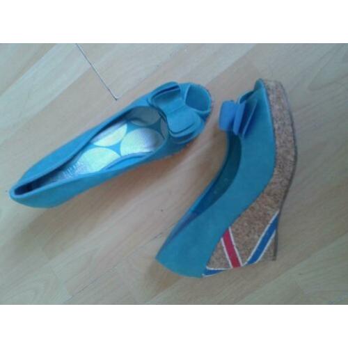 NIEUW(STAAT)! Kapri's; SUPER sleehak schoenen - peeptoe; 40
