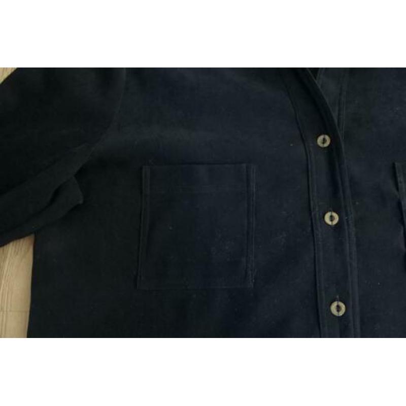 ellery's fashion blouse 44 zwart, fluweel achtig zga nieuw