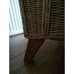 Fautieul riet rotan, stoel, kinderkamer luie stoel kussen