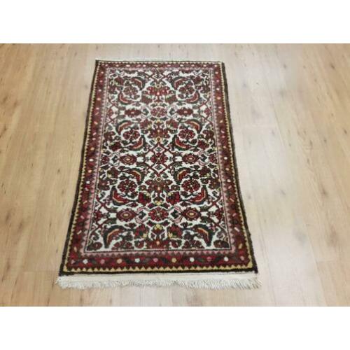 Vintage handgeknoopt perzisch tapijt Hamadan 130x77