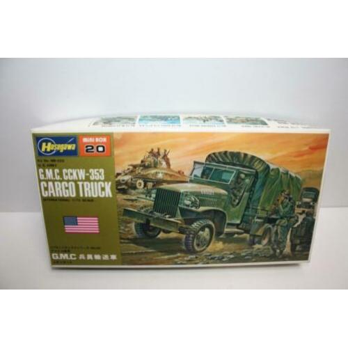 Te koop bouwdoos van leger vrachtwagen van Hasegawa, 1:72