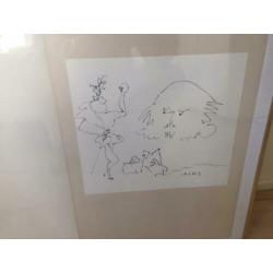 Picasso, twee litho's met lijst