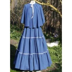 Charles Dickens - rok met bijpassende cape, mt. M, L, XL