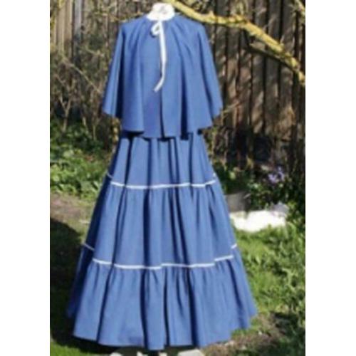 Charles Dickens - rok met bijpassende cape, mt. M, L, XL