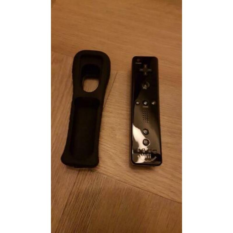 Zwarte originele wii controller incl hoes